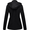 WenVen Women’s Lightweight Cotton Military Hooded Utility Jacket | Casual Removable Hooded Anorak(Black)
