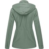 WenVen Women’s Lightweight Cotton Military Hooded Utility Jacket | Casual Removable Hooded Anorak(Green)
