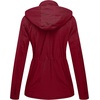 WenVen Women’s Lightweight Cotton Military Hooded Utility Jacket | Casual Removable Hooded Anorak(Red)