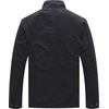WenVen Men’s Lightweight Twill Cotton Military Windbreaker Canvas Jacket | Spring Casual Coat(Grey)