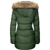 WenVen Women’s Winter Thickened Long Puffer Coat Warm Parka Jacket | Removable Faux Fur Hood, Windproof Waterproof, Plus Size Available(Army Green)