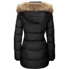 WenVen Women’s Winter Thickened Long Puffer Coat Warm Parka Jacket | Removable Faux Fur Hood, Windproof Waterproof, Plus Size Available(Black)