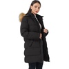 WenVen Women’s Winter Thickened Long Puffer Coat Warm Parka Jacket | Removable Faux Fur Hood, Windproof Waterproof, Plus Size Available(Black)
