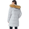 WenVen Women’s Winter Thickened Long Puffer Coat Warm Parka Jacket | Removable Faux Fur Hood, Windproof Waterproof, Plus Size Available(Grey)