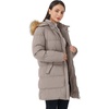 WenVen Women’s Winter Thickened Long Puffer Coat Warm Parka Jacket | Removable Faux Fur Hood, Windproof Waterproof, Plus Size Available(Khaki)