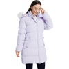 WenVen Women’s Winter Thickened Long Puffer Coat Warm Parka Jacket | Removable Faux Fur Hood, Windproof Waterproof, Plus Size Available(Light Purple)