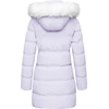 WenVen Women’s Winter Thickened Long Puffer Coat Warm Parka Jacket | Removable Faux Fur Hood, Windproof Waterproof, Plus Size Available(Light Purple)