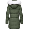 WenVen Women’s Winter Thickened Long Puffer Coat Warm Parka Jacket | Removable Faux Fur Hood, Windproof Waterproof, Plus Size Available(Olive)