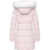 WenVen Women’s Winter Thickened Long Puffer Coat Warm Parka Jacket | Removable Faux Fur Hood, Windproof Waterproof, Plus Size Available(Pink)