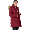 WenVen Women’s Winter Thickened Long Puffer Coat Warm Parka Jacket | Removable Faux Fur Hood, Windproof Waterproof, Plus Size Available(Red)