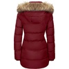 WenVen Women’s Winter Thickened Long Puffer Coat Warm Parka Jacket | Removable Faux Fur Hood, Windproof Waterproof, Plus Size Available(Red)