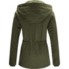 WenVen Women’s Cotton Military Jacket Lightweight Casual Anorak Coat(Army Green)