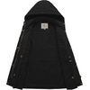 WenVen Women’s Cotton Military Jacket Lightweight Casual Anorak Coat(Black)
