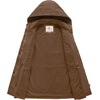 WenVen Women’s Cotton Military Jacket Lightweight Casual Anorak Coat(Coffee)