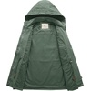 WenVen Women’s Cotton Military Jacket Lightweight Casual Anorak Coat(Green)
