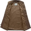 WenVen Men’s Lightweight Twill Cotton Military Windbreaker Canvas Jacket(Khaki)