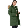 WenVen Women’s Winter Thickened Long Puffer Coat Warm Parka Jacket(Army Green)