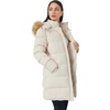 WenVen Women’s Winter Thickened Long Puffer Coat Warm Parka Jacket(Beige)