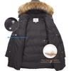 WenVen Women’s Winter Thickened Long Puffer Coat Warm Parka Jacket(Charcoal)