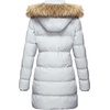 WenVen Women’s Winter Thickened Long Puffer Coat Warm Parka Jacket(Grey)