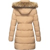 WenVen Women’s Winter Thickened Long Puffer Coat Warm Parka Jacket(Light Tan)