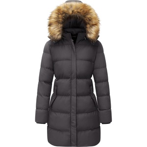 WenVen Women’s Winter Thickened Long Puffer Coat Warm Parka Jacket(Charcoal)