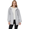 WenVen Women’s Plus Size Zip Up Hoodies Oversized Sweatshirt Fleece Jacket(Grey)