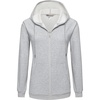 WenVen Women’s Plus Size Zip Up Hoodies Oversized Sweatshirt Fleece Jacket(Grey)