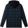 WenVen Men’s Thick Plaid Flannel Quilted Shirts Jacket Cotton Coat(Forest Green)