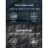 WenVen Men’s Thick Plaid Flannel Quilted Shirts Jacket Cotton Coat(Forest Green)