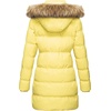 WenVen Women’s Winter Thickened Long Puffer Coat Warm Parka Jacket(Light Yellow)