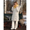 WenVen Women’s Winter Long Puffer Coat Waterproof Warm Parka Jacket(Beige)