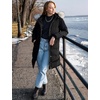 WenVen Women’s Winter Long Puffer Coat Waterproof Warm Parka Jacket(Black)