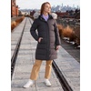 WenVen Women’s Winter Long Puffer Coat Waterproof Warm Parka Jacket(Charcoal Heather)