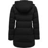WenVen Women’s Warm Thickened Parka Coat Winter Puffer Jacket with Hood(Black)