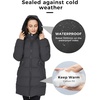 WenVen Women’s Warm Thickened Parka Coat Winter Puffer Jacket with Hood(Charcoal)