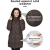 WenVen Women’s Warm Thickened Parka Coat Winter Puffer Jacket with Hood(Coffee)