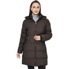 WenVen Women’s Warm Thickened Parka Coat Winter Puffer Jacket with Hood(Coffee)