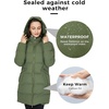WenVen Women’s Warm Thickened Parka Coat Winter Puffer Jacket with Hood(Green)