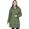 WenVen Women’s Warm Thickened Parka Coat Winter Puffer Jacket with Hood(Green)