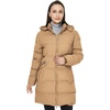 WenVen Women’s Warm Thickened Parka Coat Winter Puffer Jacket with Hood(Light Tan)