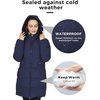 WenVen Women’s Warm Thickened Parka Coat Winter Puffer Jacket with Hood(Navy)