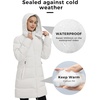 WenVen Women’s Warm Thickened Parka Coat Winter Puffer Jacket with Hood(White)
