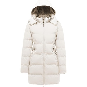 WenVen Women’s Warm Thickened Parka Coat Winter Puffer Jacket with Hood(Beige)