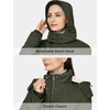 WenVen Women’s Winter Warm Sherpa Lined Jacket Heavy Parka Coat with Hood(Army Green)