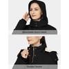 WenVen Women’s Winter Warm Sherpa Lined Jacket Heavy Parka Coat with Hood(Black)