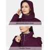 WenVen Women’s Winter Warm Sherpa Lined Jacket Heavy Parka Coat with Hood(Deep Wine)