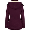 WenVen Women’s Winter Warm Sherpa Lined Jacket Heavy Parka Coat with Hood(Deep Wine)