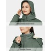 WenVen Women’s Winter Warm Sherpa Lined Jacket Heavy Parka Coat with Hood(Green)