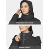 WenVen Women’s Winter Warm Sherpa Lined Jacket Heavy Parka Coat with Hood(Grey)